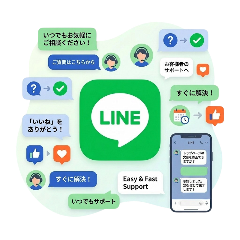 LINE専任サポート