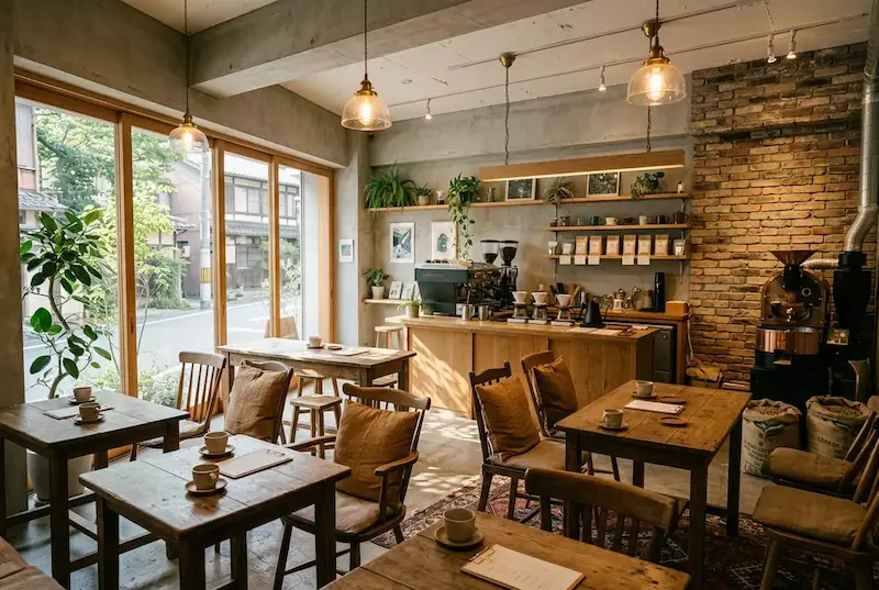 komorebi coffee 店内全景