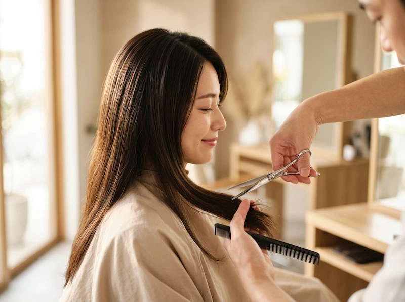 カットの施術イメージ